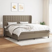 ΚΡΕΒΑΤΙ BOXSPRING ΜΕ ΣΤΡΩΜΑ TAUPE 200X200 ΕΚ. ΥΦΑΣΜΑΤΙΝΟ 3128313