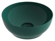 Νιπτήρας Πορσελάνη Επιτραπέζιος Ø38xY14,4 cm Olympia Trend Round 02 Green Glossy Orabella 60126