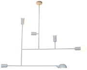 Φωτιστικό Οροφής  HL-3525-6 RODNEY WHITE PENDANT - 51W - 100W,21W - 50W - 77-3813