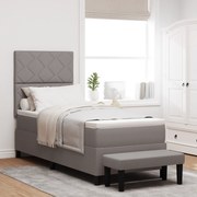 vidaXL Κρεβάτι με ελατήρια και πάγκο Ταύρου 80x200 εκ. Ύφασμα