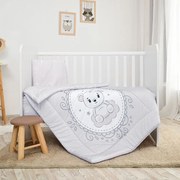 Σετ Σεντόνια Κούνιας 3τεμ. 70x140cm  Little Bear Grey 10420015903  Lorelli