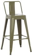 Σκαμπό Melita HM8574.03 42x42x98cm Olive Μέταλλο