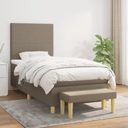 ΚΡΕΒΑΤΙ BOXSPRING ΜΕ ΣΤΡΩΜΑ TAUPE 80X200 ΕΚ. ΥΦΑΣΜΑΤΙΝΟ 3136953