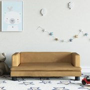 vidaXL Καναπές Παιδικός Καφέ 80 x 45 x 30 εκ. από Βελούδο