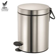 Χαρτοδοχείο 5lt  Χρώμα Brushed Nickel Soft Closιng Sanco Waste Bins 90680-A73