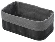 Καλάθι Οργάνωσης Bamboo Essentials Black Estia 24,5x15x10εκ. 02-19686