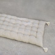 Μαξιλάρι Διακοσμητικό Δαπέδου / Topper Sonia Ριγέ Beige Ρυθμός 60X120cm 100% Βαμβάκι