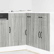 vidaXL ντουλάπι βάσης κουζίνας Kalmar Γκρι sonoma Επεξεργασμένο Ξύλο