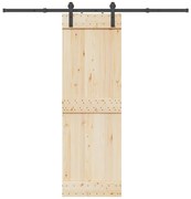 vidaXL Μηχανισμός Συρόμενης Μεσόπορτας Μαύρος 213,5 εκ. Ατσάλινος