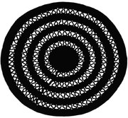 Χαλί Alyssa Black 1A Carpet Couture 120X120cm Round