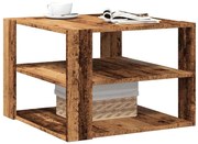 Τραπεζάκι σαλονιού Παλιό ξύλο 58x58x40 cm Κατασκευασμένο ξύλο - Καφέ