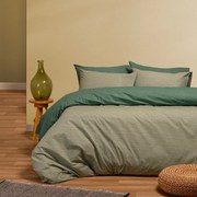Σεντόνια Fakir (Σετ 4τμχ) Dark Aqua Melinen King Size 260x270cm Βαμβάκι-Πολυέστερ