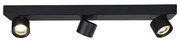 Σποτ Τρίφωτο LED Aca Pluto RA33LEDS54BK Black