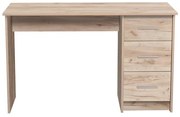 Γραφείο LEO Grey Oak 121x50x74.5 εκ.