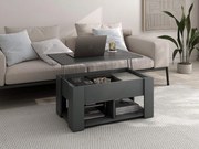 Ορθογώνιο Τραπεζάκι Σαλονιού Ξύλινο LYNNE Anthracite Μ88xΠ54xΥ40εκ.