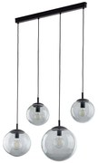 Φωτιστικό Οροφής - Ράγα Esme 5381 87x30x175cm 4xE27 15W Black-Fume TK Lighting