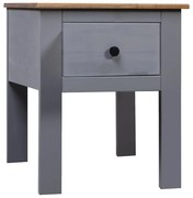 Κομοδίνο Γκρι 46x40x57 εκ. από Ξύλο Πεύκου Σειρά Panama 282692