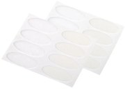 Επιφάνειες Hook Loop Αυτοκόλλητο Λεπτές Λευκό 35x15mm 8Σετ