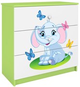 Συρταριέρα Babydreams Cartoon-Prasino-Elephant