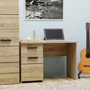 ΓΡΑΦΕΙΟ SOLO 110 SONOMA ΜΕ WENGE ΚΑΙ MDF ΚΑΜΠΥΛΩΤΟ ΤΕΛΕΙΩΜΑ ΣΤΙΣ ΠΟΡΤΕΣ  110X60X76ΕΚ