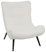 Intrahome Πολυθρόνα-μπερζέρα Silla Intrahome μπουκλέ ύφασμα σε λευκή απόχρωση 97x80x100εκ | SKU: INTRAPA-221111180