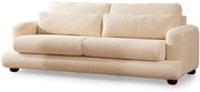 Καναπές Τριθέσιος River 560ARE1834 230x105x90cm Beige