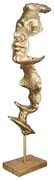 Διακοσμητικό ArteLibre Πρόσωπο Χρυσό Polyresin 10x6.5x40.5cm-05160902