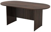 WOODWELL ΣΥΝΕΔΡΙΟΥ-A Τραπέζι Οβάλ Απόχρωση Σκούρο Καρυδί 180x90x75cm ΕΟ122,31