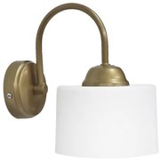 Απλίκα Φωτιστικό Τοίχου 1xE27 Λευκό-Χρυσό Drum ΑΡ-Α 31-1355 Heronia Lighting-31-1355-Λευκό-Χρυσό 31-1355