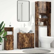 vidaXL Ντουλάπι Μπάνιου Καπνιστή Δρυς 60x33x61 εκ. Επεξεργασμένο Ξύλο