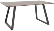 Τραπέζι Winor pakoworld καρυδί mdf-πόδι μαύρο μεταλλικό 160x90x75εκ