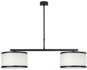 Φωτιστικό Οροφής - Ράγα Way 942FLG1636 100x30x75cm 2xE27 40W White-Black Opviq