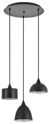 SE21-BL-B10-3BL-MS123 ADEPT FLEX Black Metal Shade Pendant+ HOMELIGHTING 77-8955