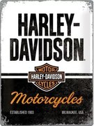 Μεταλλική πινακίδα Harley-Davidson - Motorcycles