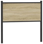 vidaXL Κεφαλάρι Sonoma Δρυς 90 εκ. Επεξεργασμένο Ξύλο/Ατσάλι