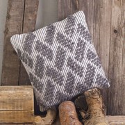 Μαξιλάρι Διακοσμητικό (Με Γέμιση) Leto Grey Rythmos 40Χ40 Cotton-Polyester