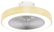 ESTIA ΑΝΕΜΙΣΤΗΡΑΣ ΟΡΟΦΗΣ HALO FLOW 50cm 15w ΜΕ CCT LED ΦΩΤΙΣΜΟ 45W &amp; ΤΗΛΕΧΕΙΡΙΣΤΗΡΙΟ ΟΨΗ ΞΥΛΟΥ 06-30179