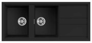 Νεροχύτης κουζίνας BEST 500 Black 86 ELLECI 116x51cm - LKB50086