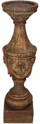 Κηροπήγιο ArteLibre Καφέ Polyresin 10x10x36.8cm-05156726