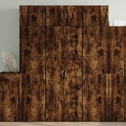Ντουλάπα Καπνιστή Δρυς 70x42,5x185 εκ. από Επεξεργασμένο Ξύλο 3281424
