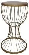Τραπεζάκι Βοηθητικό Ξύλινη Επιφάνεια D Heronia Lighting-17-0082-Χρυσό 17-0082