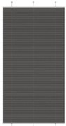 vidaXL Πλισέ περσίδα Μαύρο 110x200 cm Πλάτος υφάσματος 109,4 cm