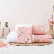 Borea Πετσέτες Σετ 3ΤΜΧ Jasmine 70 x 140 / 50 x 90 / 30 x 50 cm Εκρού