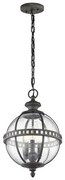 Κρεμαστό Φωτιστικό Οροφής 3xE14 IP44  Halleron Elstead Lighting-KL-HALLERON-8M-Γκρι KL-HALLERON-8M