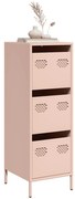 vidaXL Ντουλάπι Ροζ 39x35x103,5 εκ. από Ατσάλι