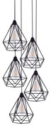 SE148-19-5 MILA PENDANT LAMP BLACK METAL+ HOMELIGHTING 77-4349