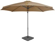 Ομπρέλα Κήπου Taupe με Φορητή Βάση