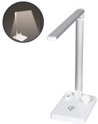 CHATEAU 86101 Μοντέρνο Φωτιστικό Γραφείου Λευκό LED 5 Watt 1000lm DC 5V Αφής &amp; Καλώδιο Τροφοδοσίας USB με Ασύρματη Globostar-861 86101