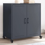 Μπουφές Ανθρακί 68x39x72 εκ. από Ατσάλι 846658