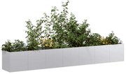 vidaXL Ζαρντινιέρα 280x40x40 εκ. από Γαλβανισμένο Ατσάλι